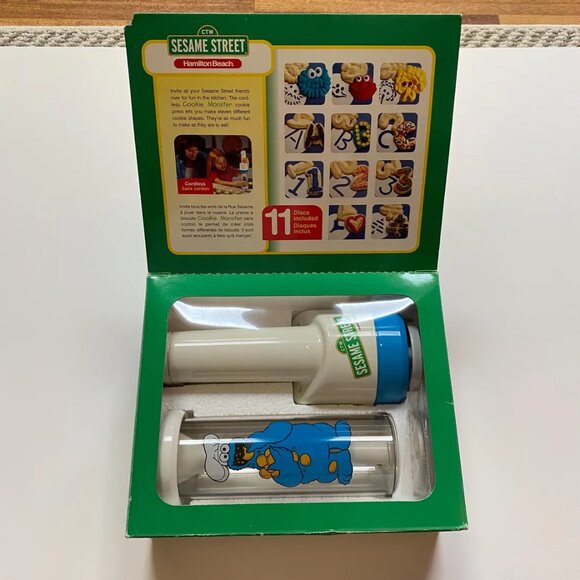 Cookie Monster Cookie Press Hamilton Beach 1998 Sesame Street - Picture 3 of 7